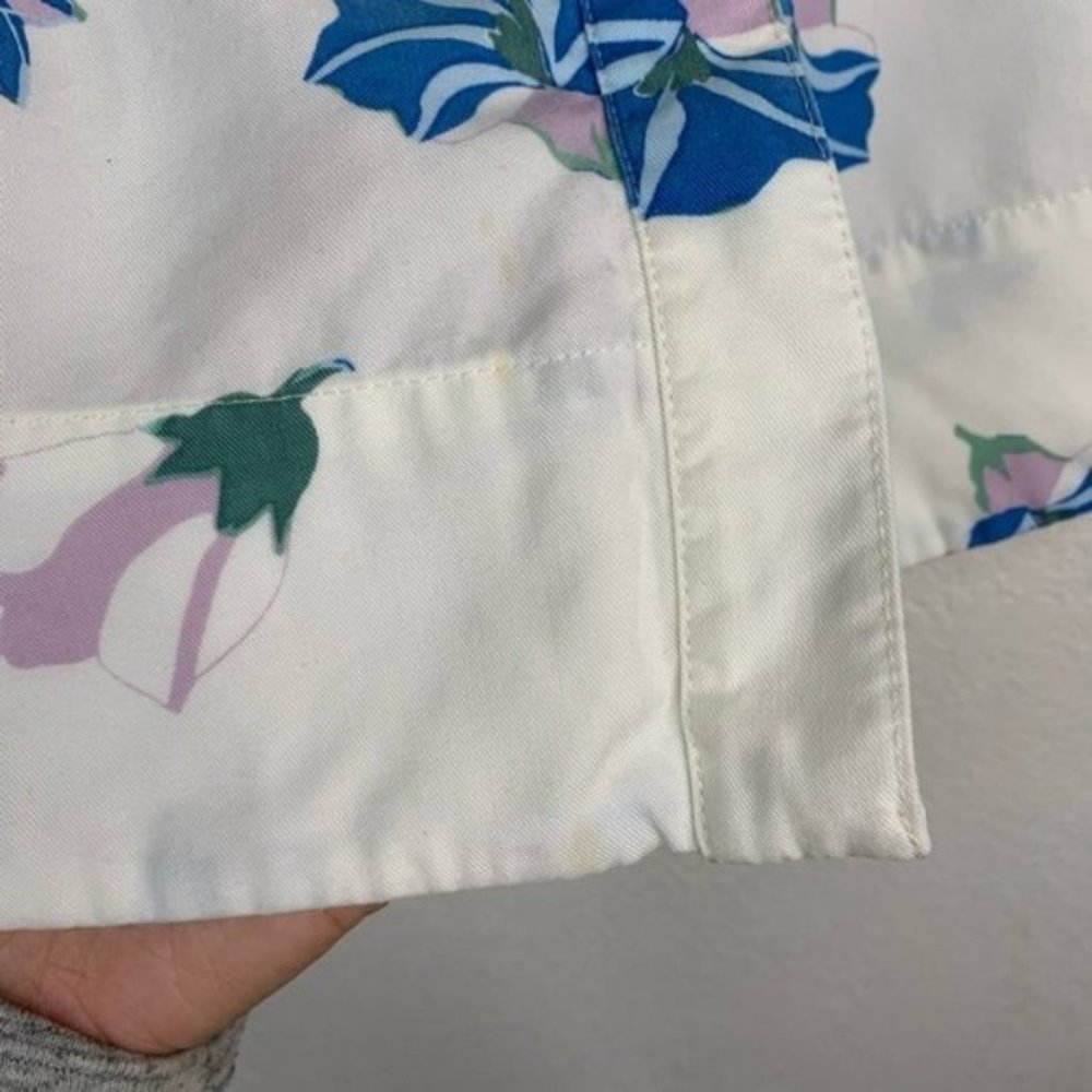 Loft Floral Button Down Skirt Size XS - Picture 4 of 6
